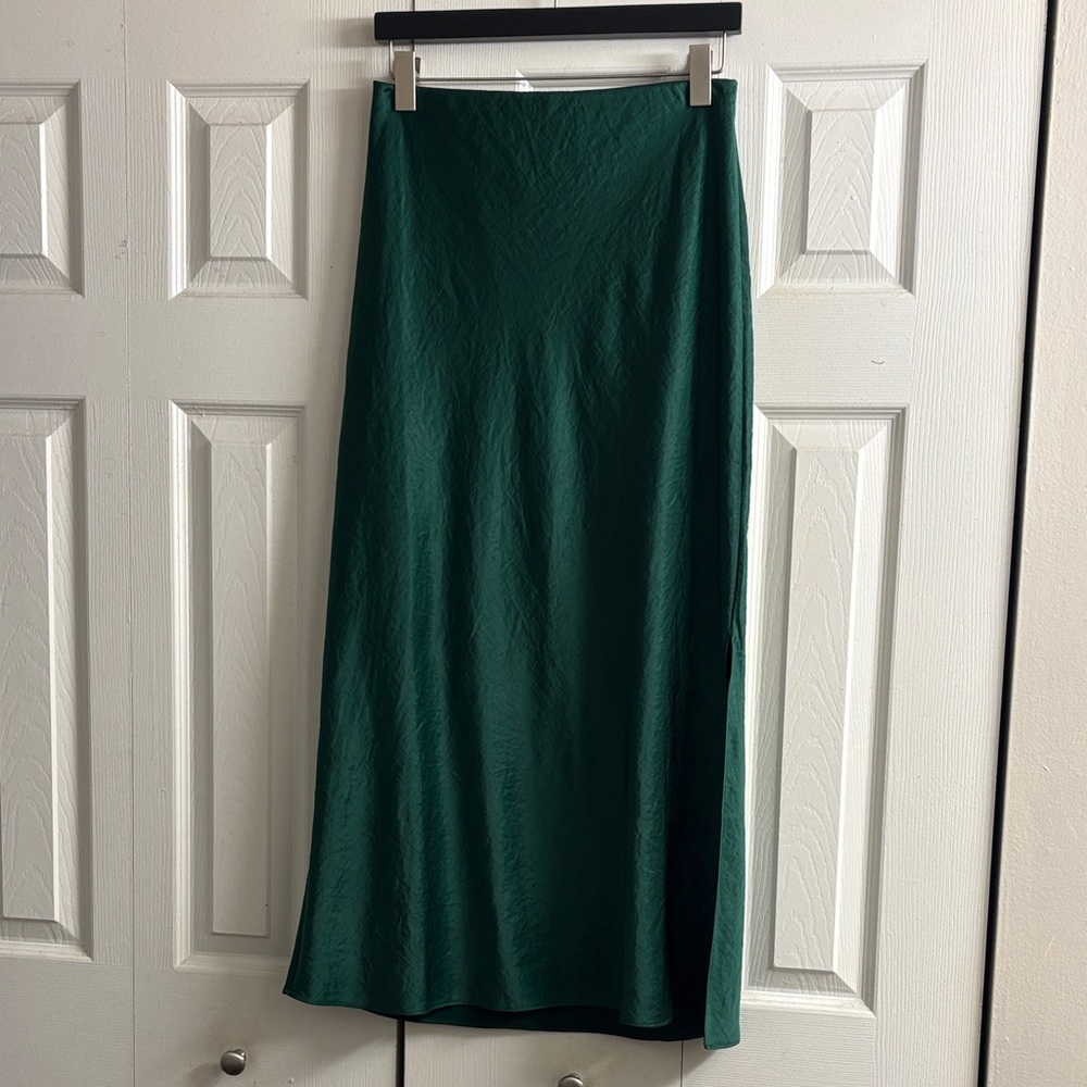 Madewell Deep Green Maxi Skirt